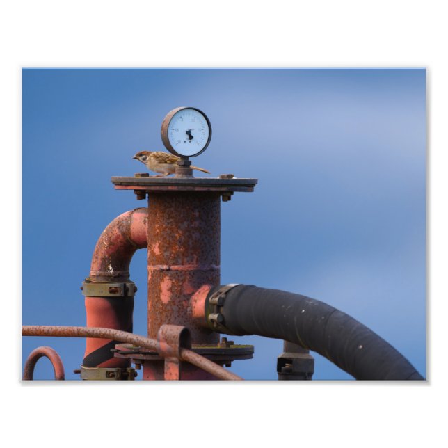 Funkenprüfung Luftdruck vor dem Start! Fotodruck (Vorne)