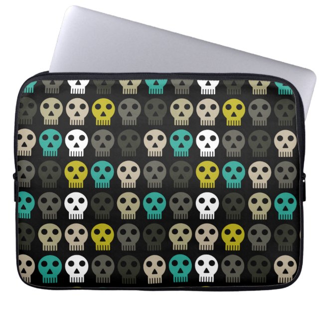 Funkenschädel Laptopschutzhülle (Vorderseite)