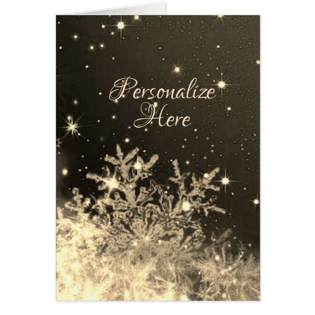 Funkkarte Snowflake (Vorne)