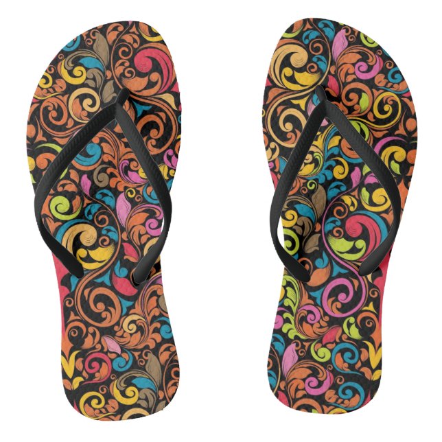 Funkmuster Flip Flops (Fußbett)