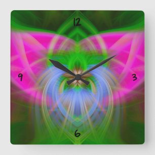 Funkrealm-Uhr Quadratische Wanduhr