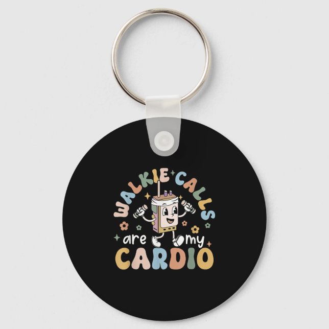 Funkrufe sind mein Cardio Schlüsselanhänger (Vorderseite)
