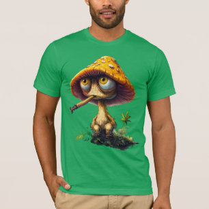 Funksy Mushroom-Cartoon-T-Shirt mit Stoner-Vibe T-Shirt