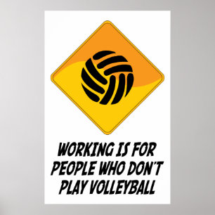 Funktion ist für Leute, die nicht Volleyball Poster