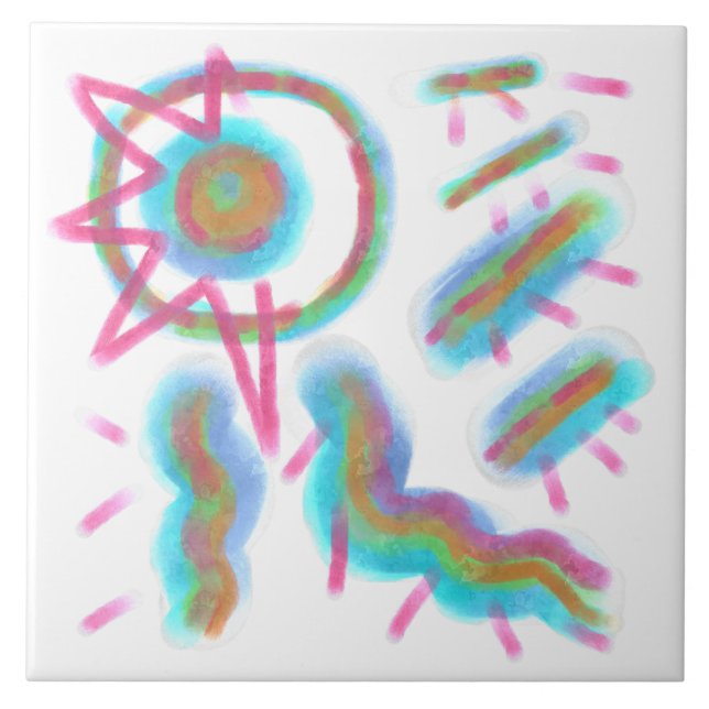 Funktionale abstrakte Kunst Fliese (Vorderseite)