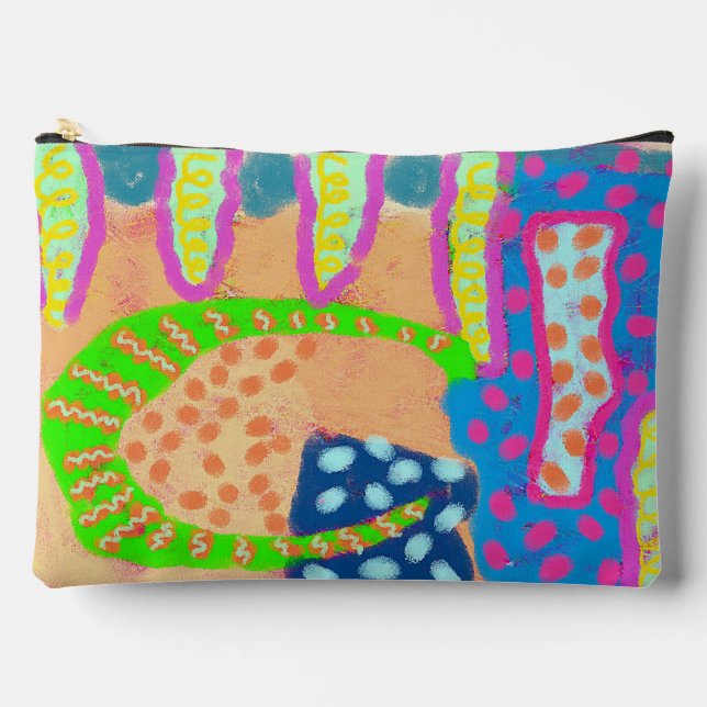 Funktionale abstrakte Kunst Zubehörtasche (Vorderseite)