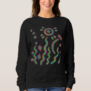 Funktionale abstrakte tragbare Kunst Sweatshirt