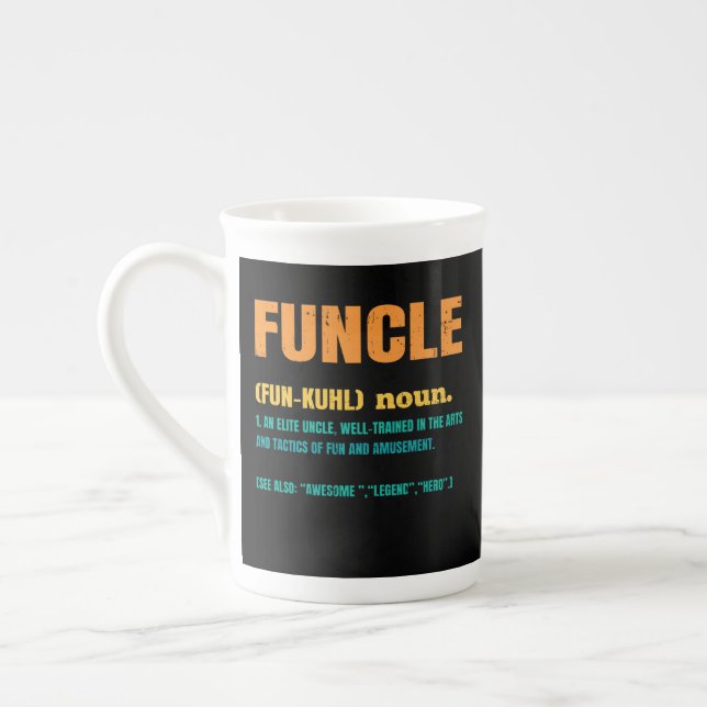 Funktionale Funny Oncle Definition Prozellantasse (Links)