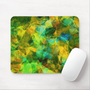 Funktionale moderne abstrakte Gestaltung in Grün Mousepad