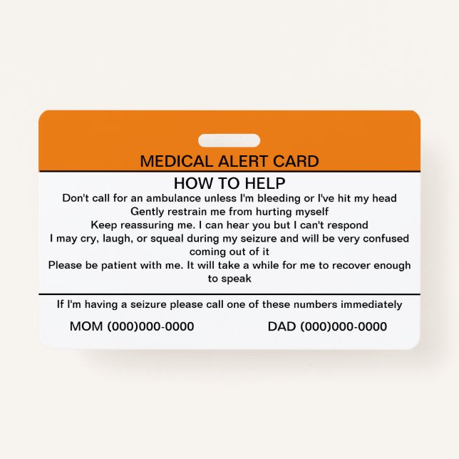 Funktionale neurologische Störung Medizinisches Ab Ausweis (Rückseite)