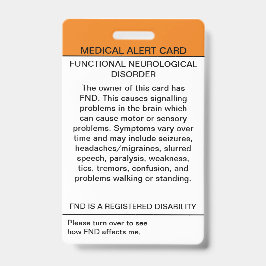 Funktionale neurologische Störung Medizinisches Ab Ausweis