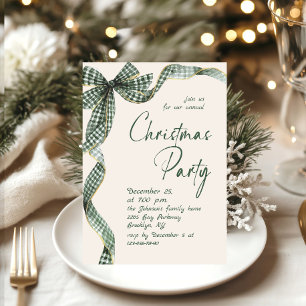 Funktionale Weihnachtsgirlande Grüner Bogen Feierp Einladung