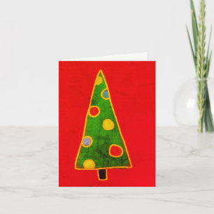 Funktionaler abstrakter Weihnachtsbaum Karte
