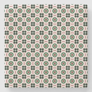 Funktionales Boho-Retro-cutes abstraktes Weihnacht Steinuntersetzer