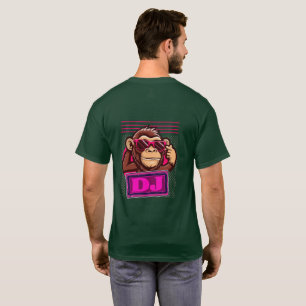 Funktionales Cartoon-Affen-Grafik-T-Shirt T-Shirt