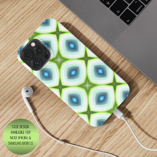 Funktionales Limettengrün Aqua Türkis Quadrate Kun iPhone 16 Pro Max Hülle