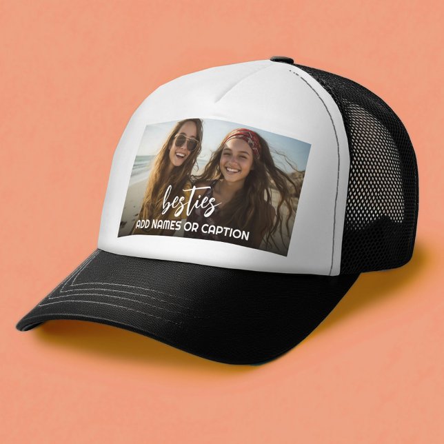 Funktionen mit Foto und benutzerdefiniertem Text - Truckerkappe (Custom Trucker Hat)