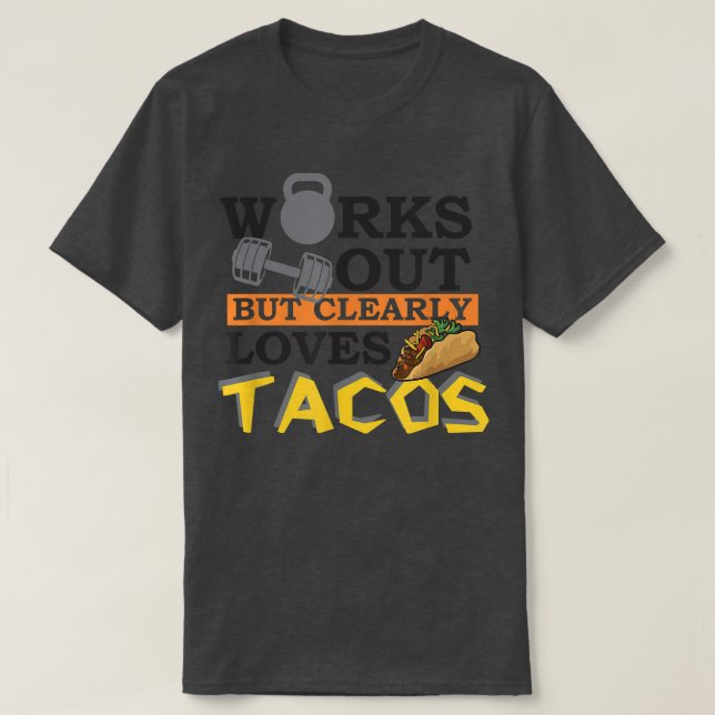 funktioniert, aber eindeutig Lieben Tacos, Funny W T-Shirt (Design vorne)