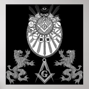 Funktions-Werkzeuge und Löwen Poster