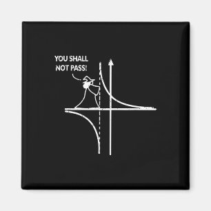 Funktionsasymptote Geek Mathe Pun Lehrer Du sollst Magnet