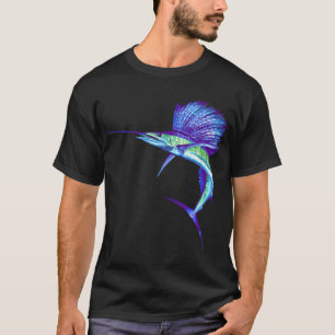 Funktionslustiger Segelfisch T-Shirt