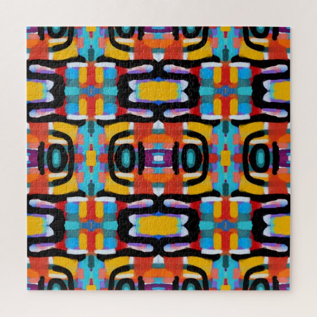 Funktionsreiche abstrakte einzigartige Farben hand Puzzle (Vertikal)