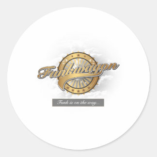 Funkwagon Runder Aufkleber