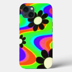 Funky 60er Psychedelic Daisy Blume Case-Mate iPhone Hülle