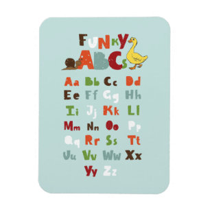 Funky ABC Early Learning ABC Learning ABC Art Magnet