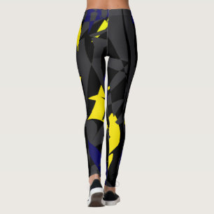 Funky Abstracte Kunst Geometrie Leggings