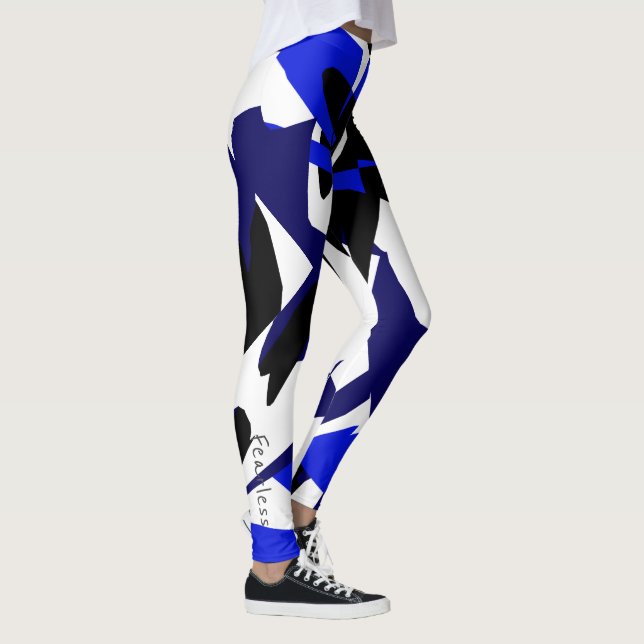 Funky Abstrakt Art Geometry Fearless Leggings (Rechts)