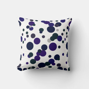 Funky Abstrakt Art Shades of Blue Pillow Cushion Kissen