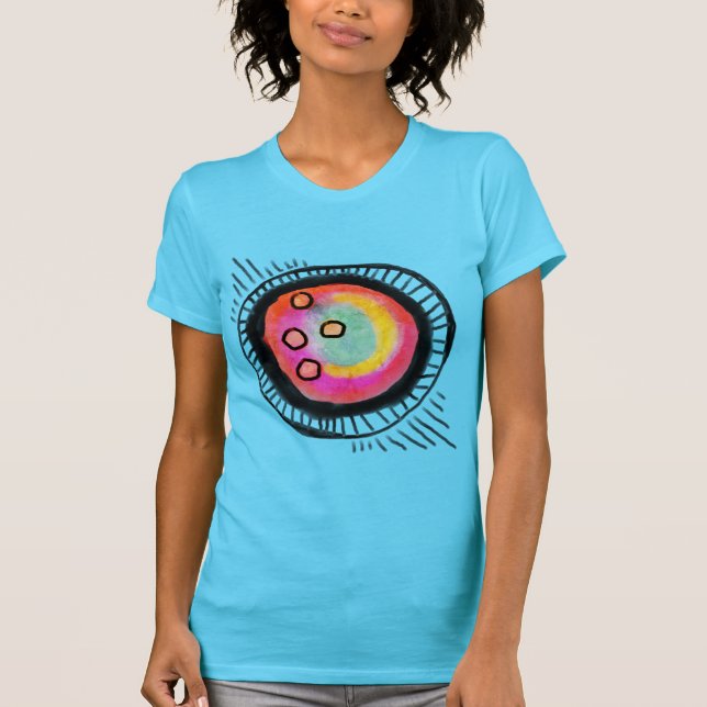 Funky Abstrakt Art to Wear T-Shirt (Vorderseite)