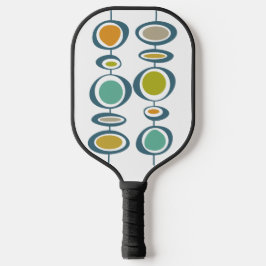 Funky Abstrakt Circles Mid Century Modernes Retro Pickleball Schläger