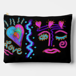 Funky Abstrakt Digital Art Zubehörtasche