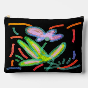Funky Abstrakt Floral Art Zubehörtasche