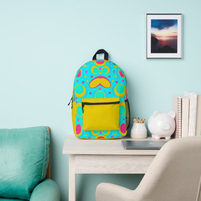 Funky Abstrakt Pattern Bedruckter Rucksack (InSitu)