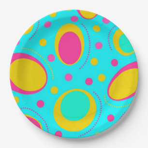 Funky Abstrakt Pattern Pappteller