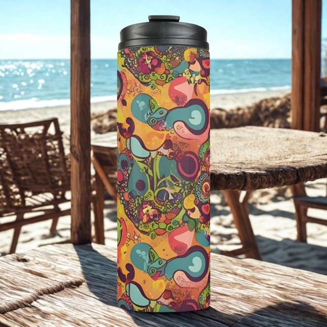 Funky Abstrakt Thermosbecher (Von Creator hochgeladen)