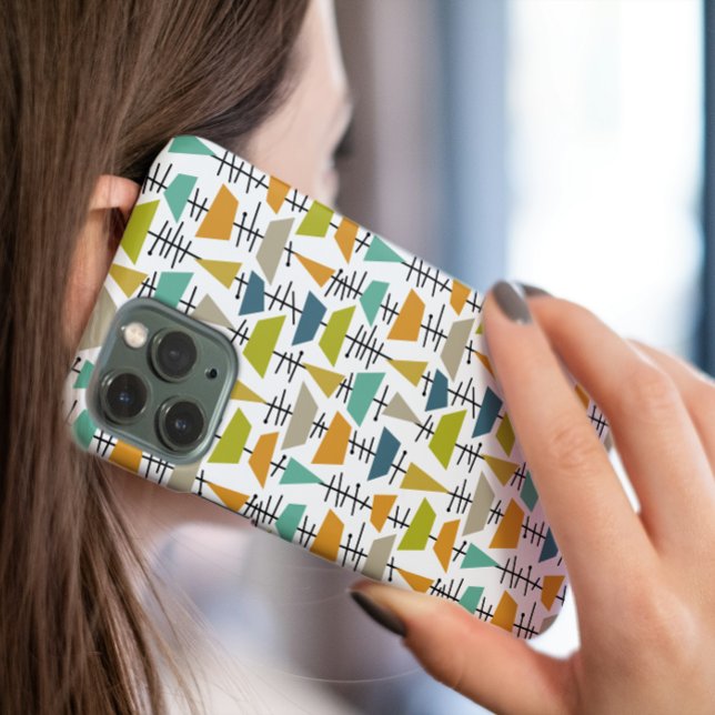 Funky Abstrakte Formen Retro Mitte Jahrhundert Case-Mate iPhone Hülle (Von Creator hochgeladen)