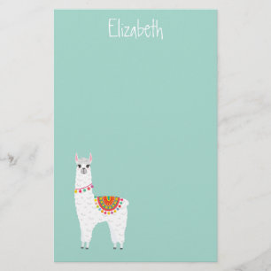 Funky Alpaca Lama Drama süße Tier Briefpapier