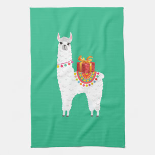 Funky Alpaca niedliches Lama Geschirrtuch