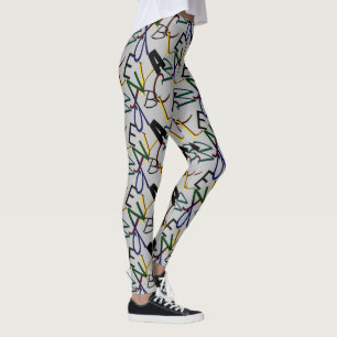 Funky Alphabet Letters Leggings