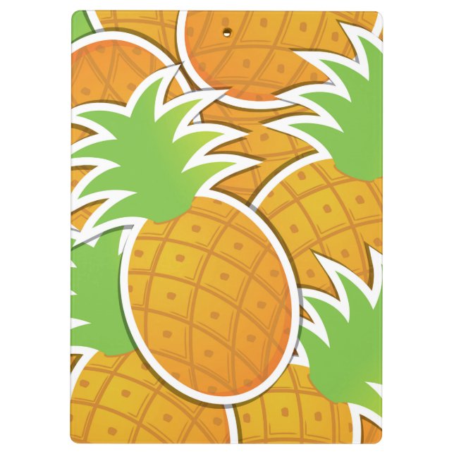 Funky-Ananas Klemmbrett (Rückseite)