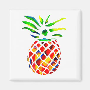 Funky-Ananas-Kunst Magnet