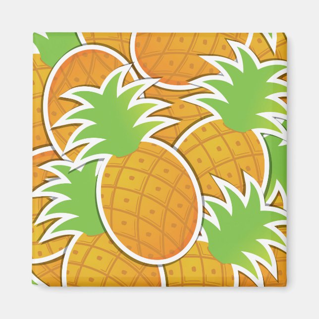 Funky-Ananas Magnet (Vorne)