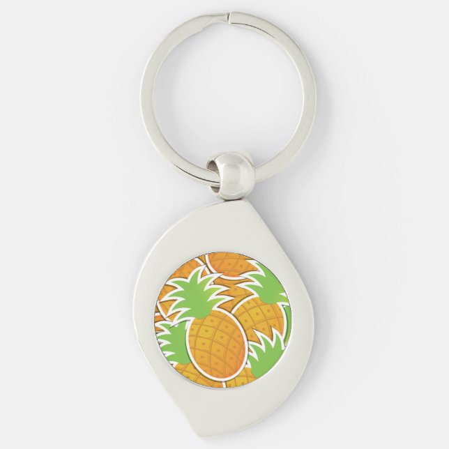 Funky-Ananas Schlüsselanhänger (Vorderseite)