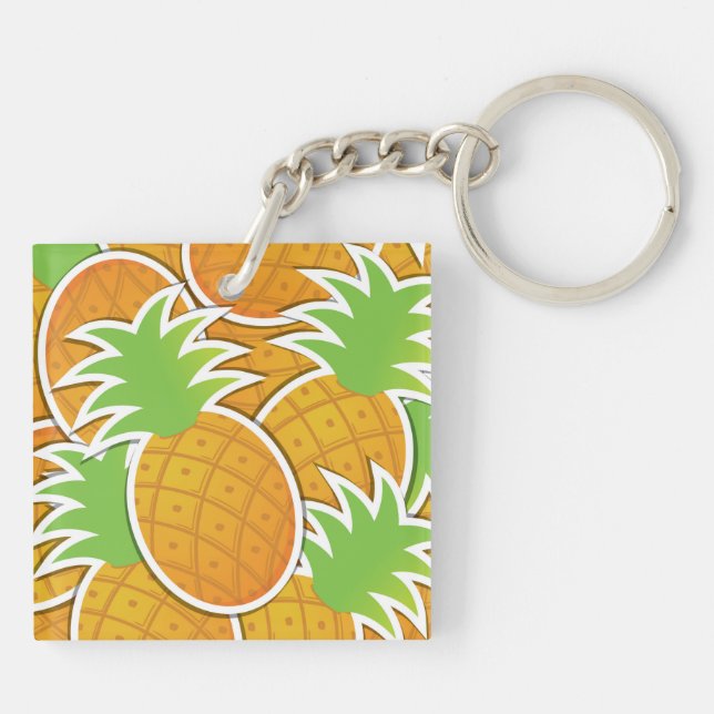 Funky-Ananas Schlüsselanhänger (Rückseite)
