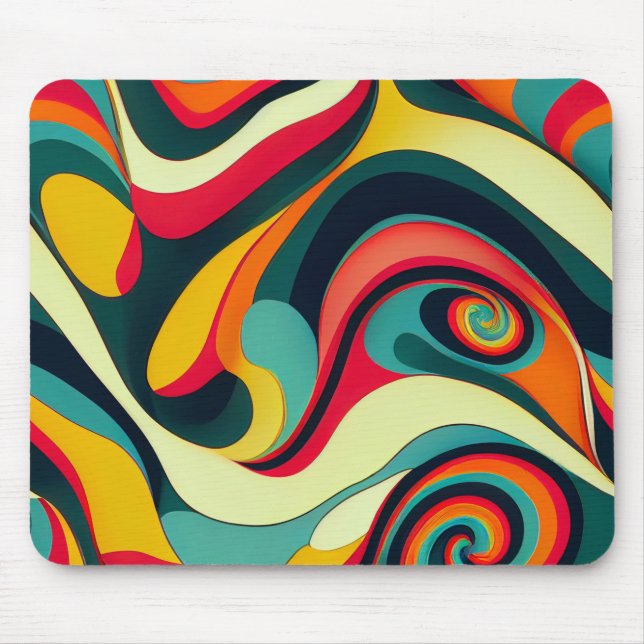 Funky and Colorful Mouse Pad Mousepad (Vorne)