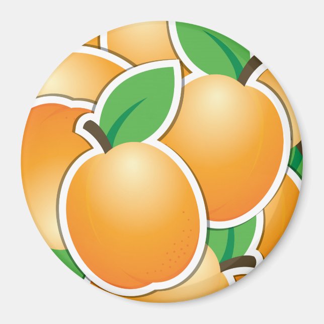Funky apricot magnet (Vorne)